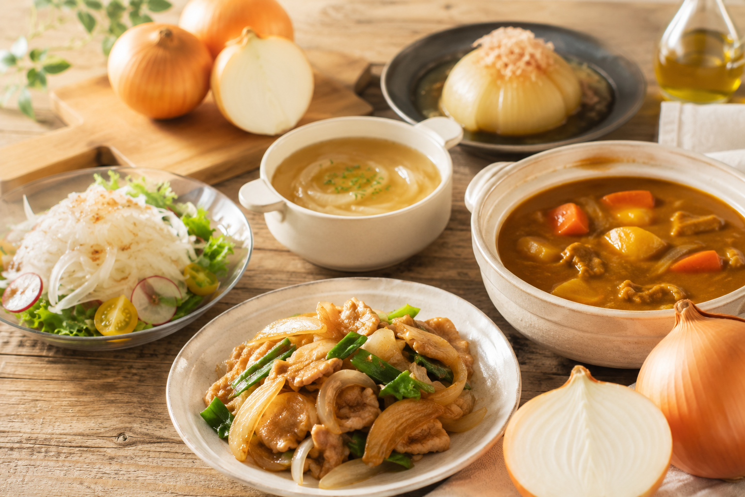淡路島玉ねぎの料理活用例